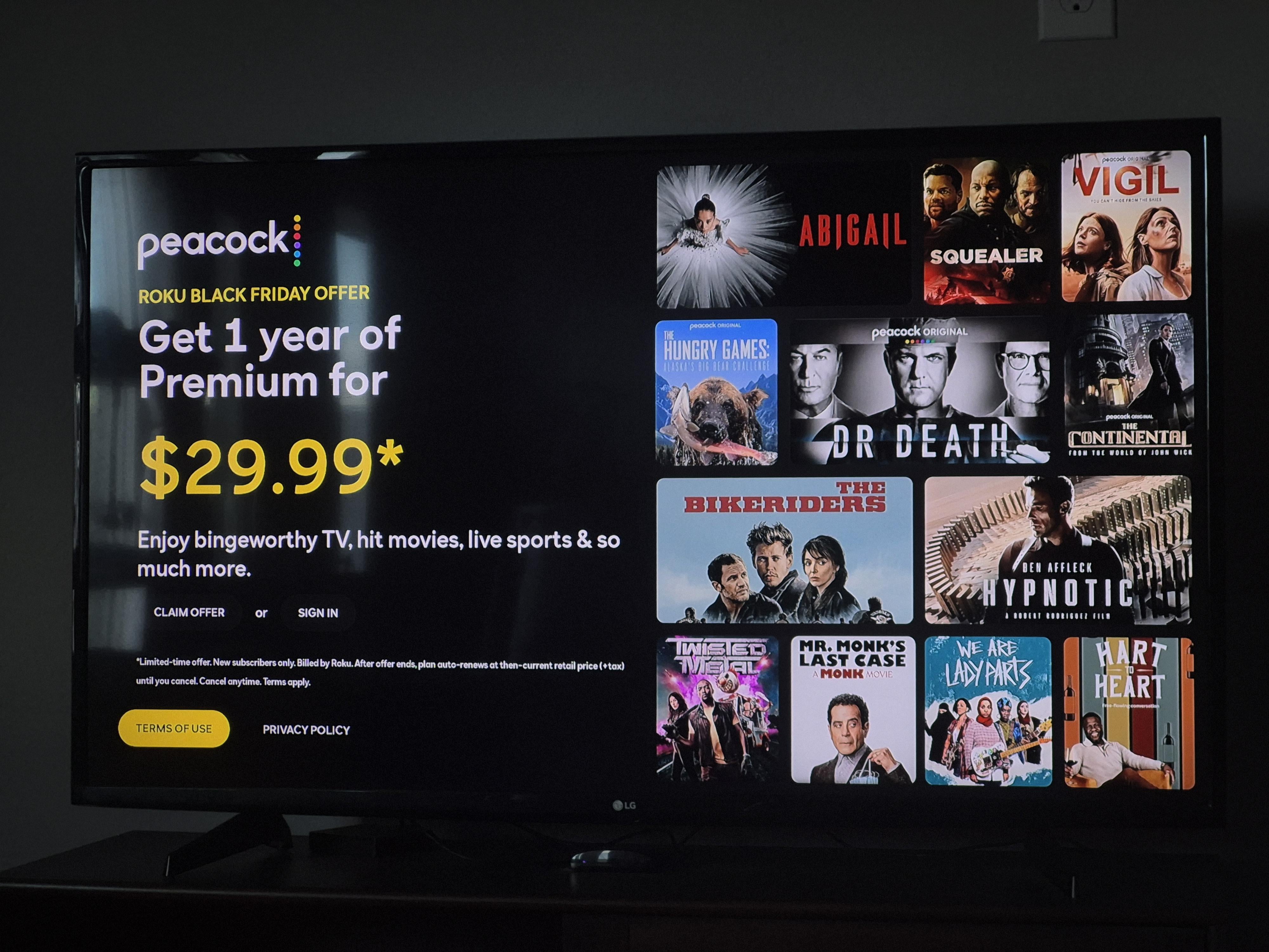 The Best Peacock Black Friday Streaming Deals, Free Subscription 2024