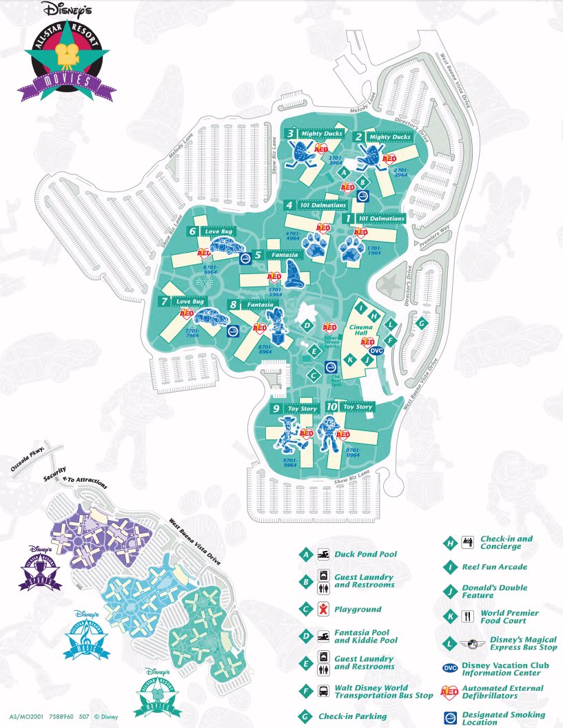 Disney All Star Movies Map: Dont Get Lost, Use This!