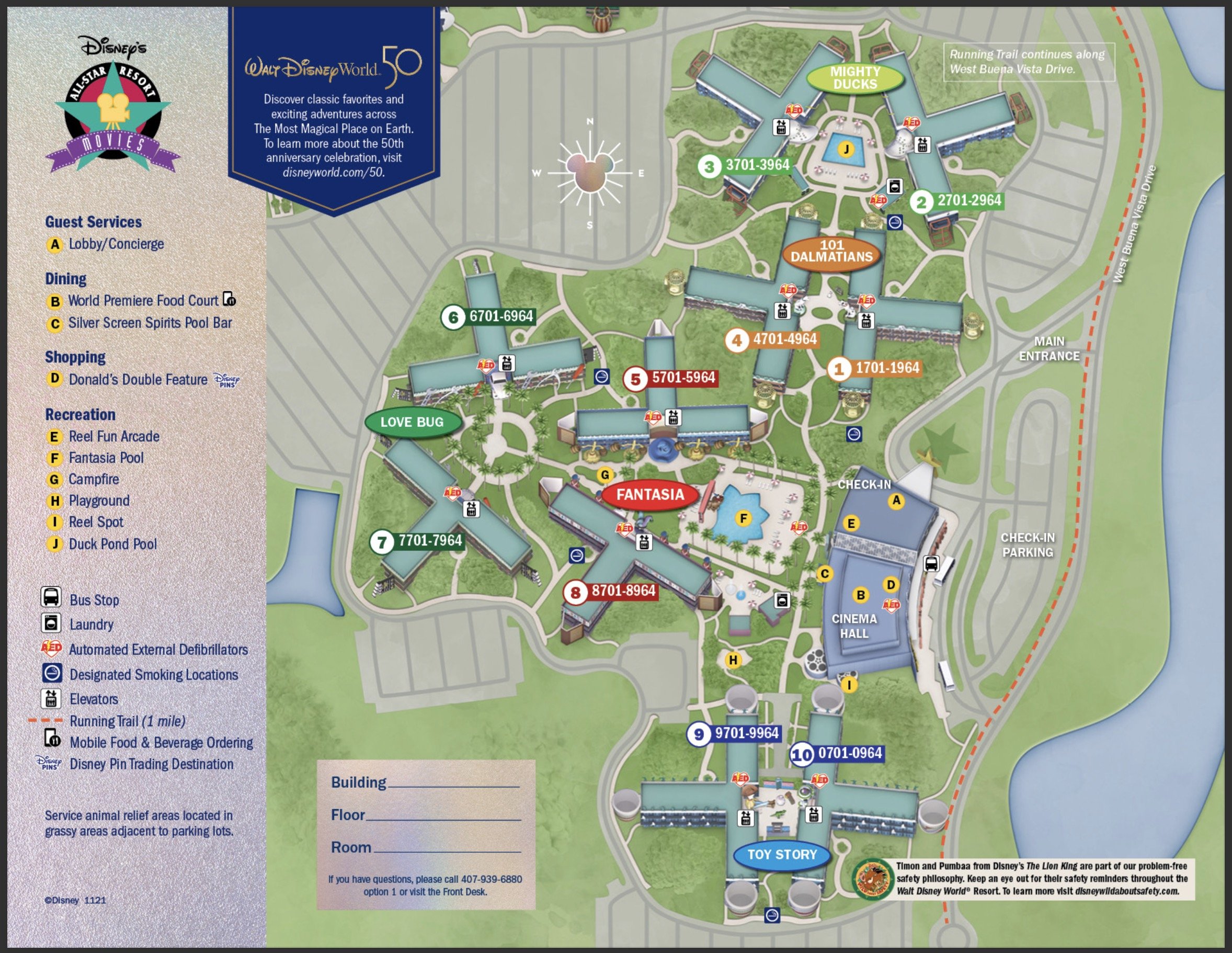 Disney All Star Movies Map: Dont Get Lost, Use This!