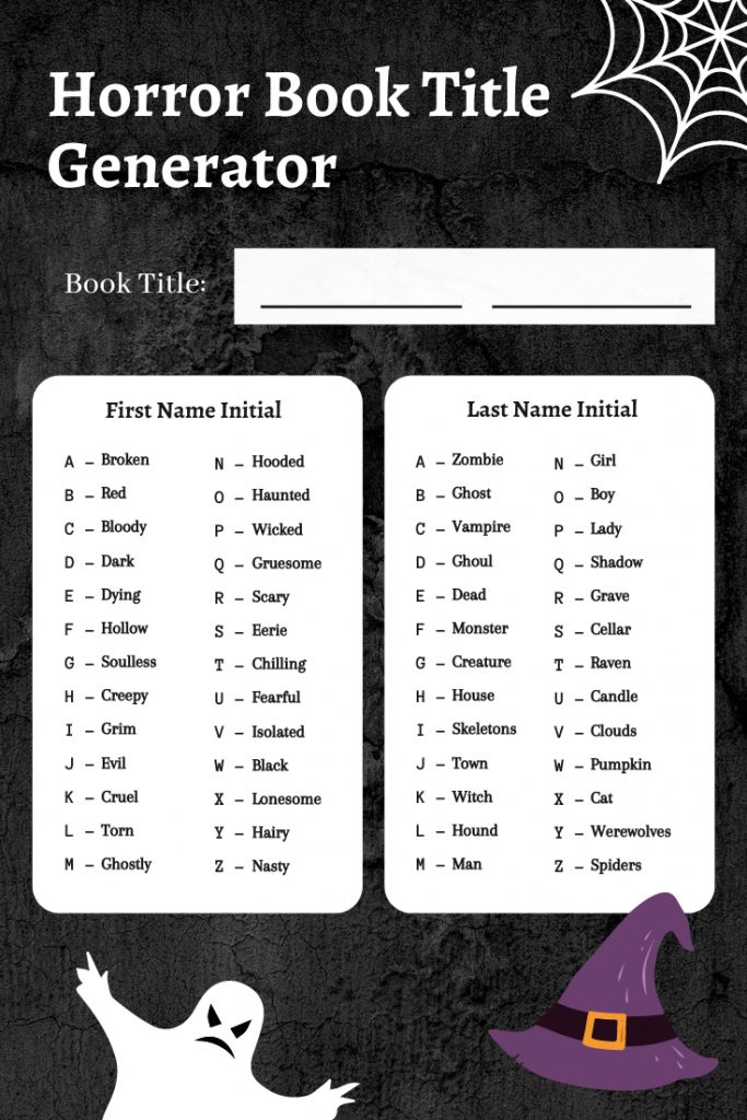 Scary Horror Film Name Ideas: Brainstorming for Your Next Project