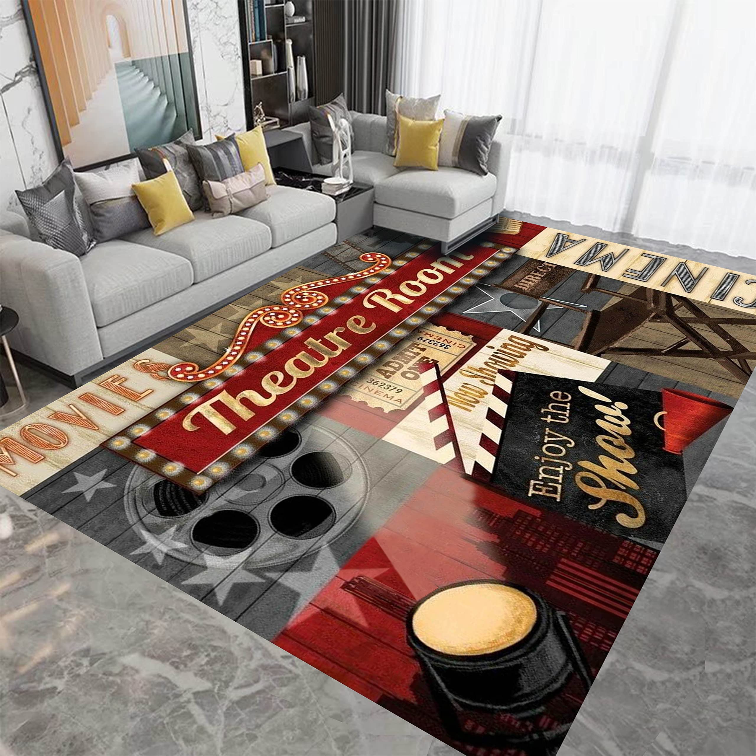 Transform Your Room with Amazing Movie Theater Themed Rugs