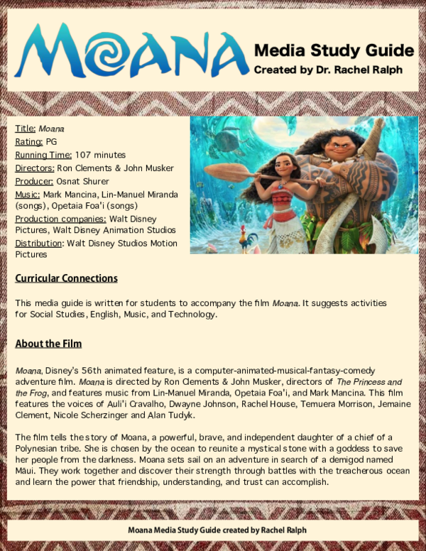 Moana Movie Script: Read Along with Your Favorite Film