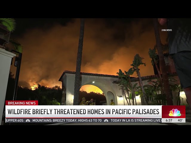 Freak Los Angeles Wind Storm Sparks Fires in Pacific Palisades