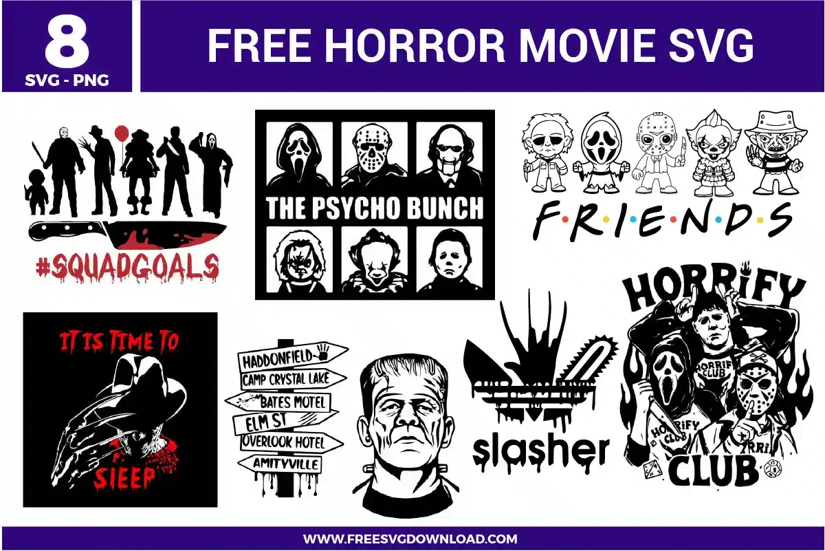 Where to Find Horror Movie Characters SVG Free? We Have Them!