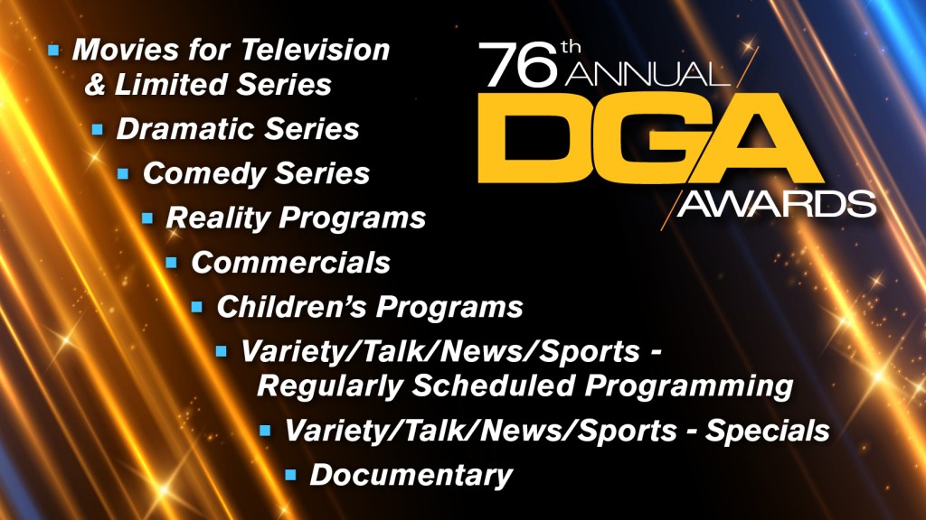 2025 DGA Awards Nominations: TV, Documentaries, Commercials