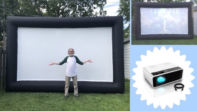 How to set up a blowup movie screen: easy steps for your backyard movie!