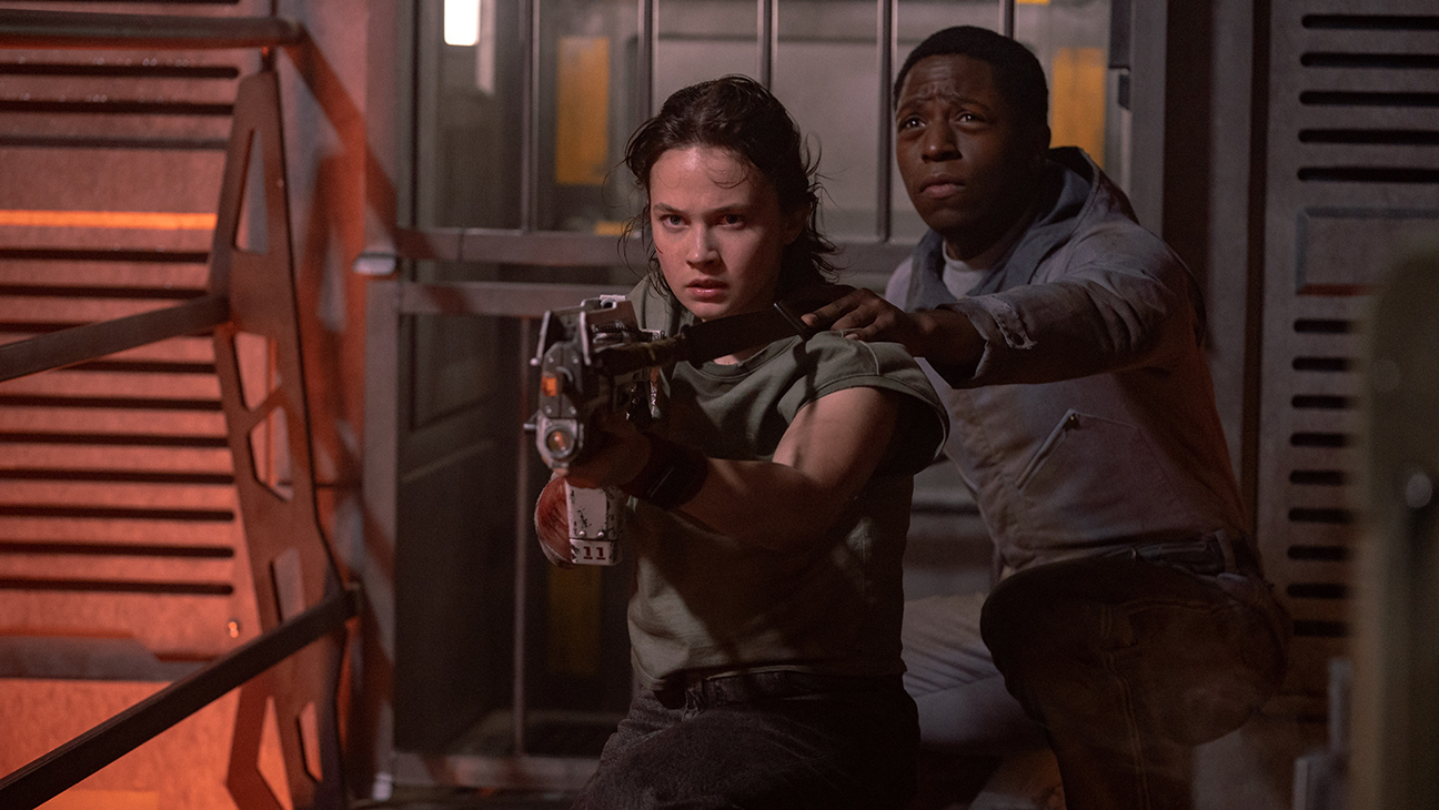 (L-R): Cailee Spaeny as Rain Carradine and David Jonsson as Andy in 20th Century Studios' Alien Romulus