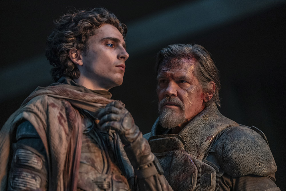 Timothee Chalamet and Josh Brolin in Dune Two