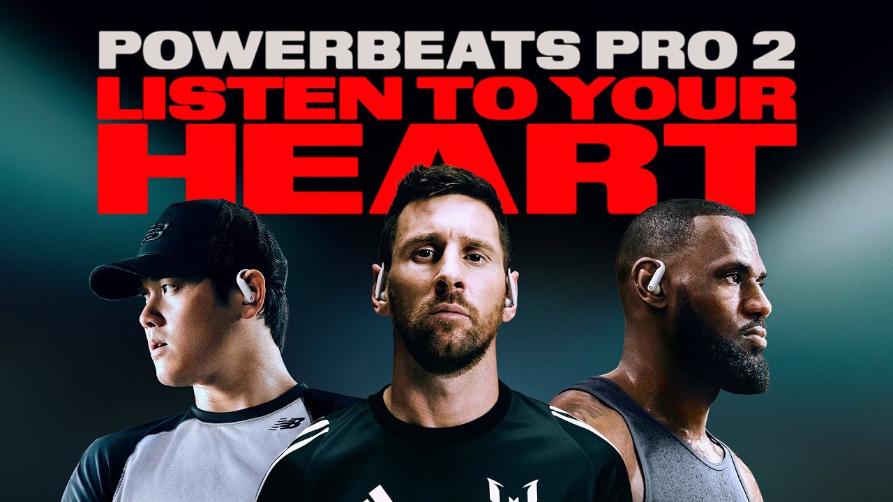 Powerbeats Pro 2 Launch Campaign Stars LeBron, Messi and Shohei Ohtani