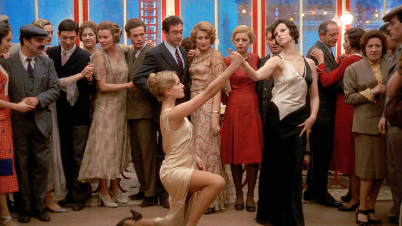 The Conformist, front, from left: Dominique Sanda, Stefania Sandrelli, 1970