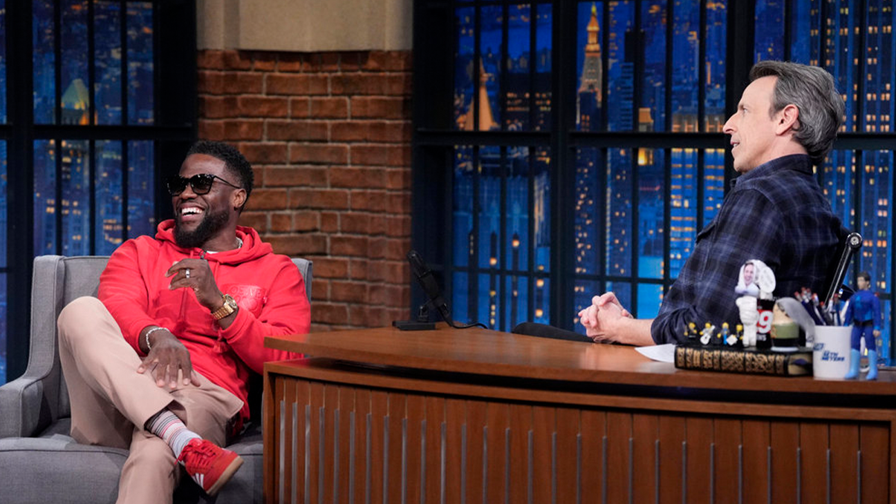 Why Kevin Hart Says He 'Almost Died' Day Drinking With Seth Meyers