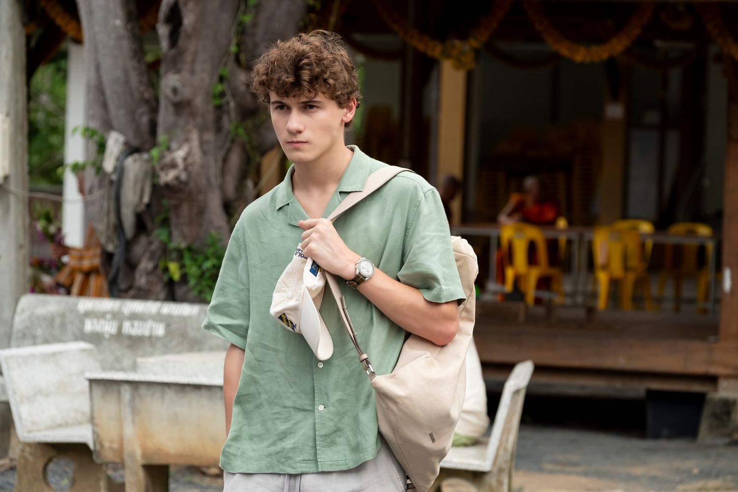 'White Lotus' Star Sam Nivola on Lochlan's Trauma in Thailand