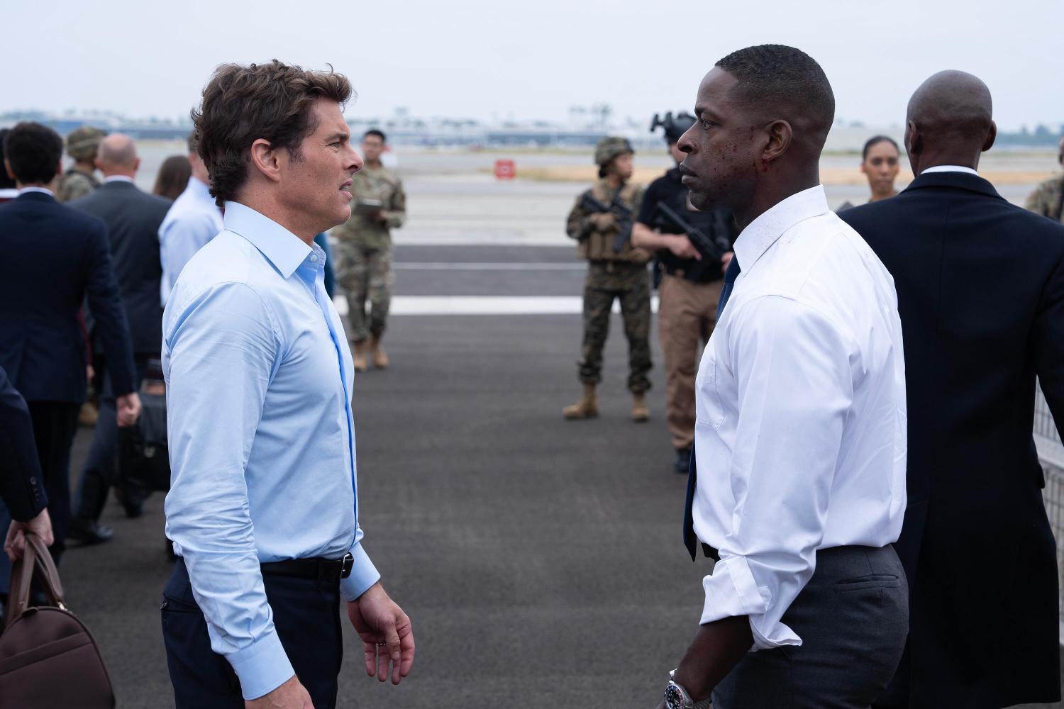 James Marsden and Sterling K. Brown in The Day, Paradise.