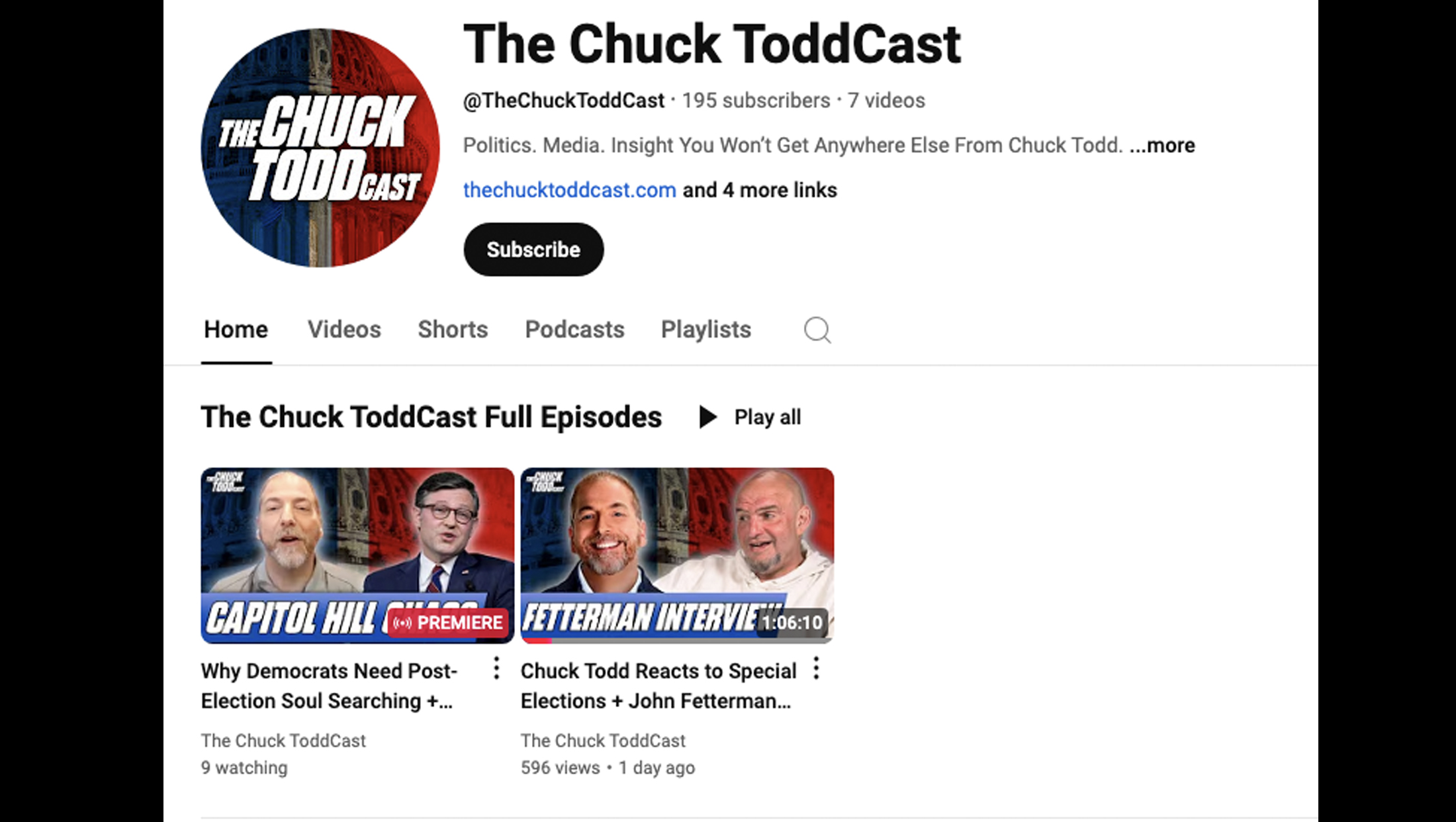 Chuck Todd on His Chuck Toddcast and New Local Sports Venture