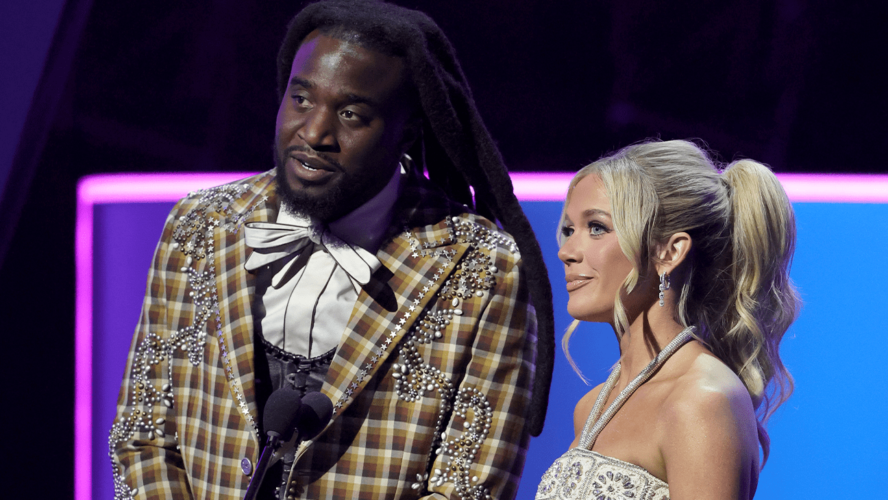 Watch Shaboozey's Viral Reaction to Megan Moroney Presenting at AMAs