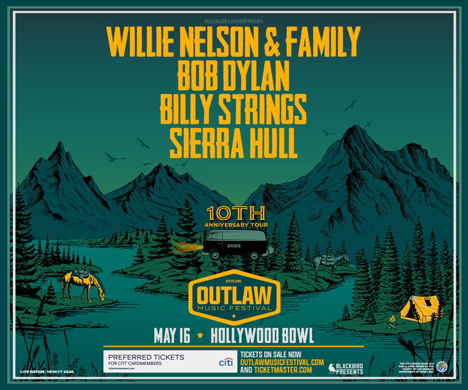 Willie Nelson, Bob Dylan Bring Outlaw Festival Tour to Hollywood Bowl