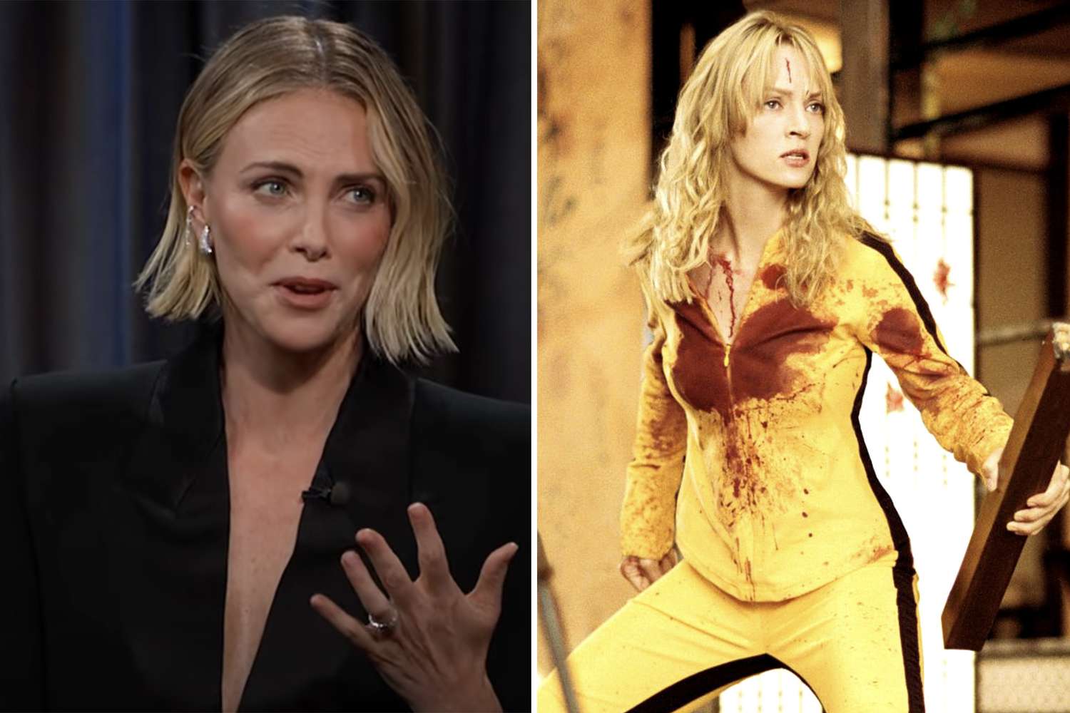 Charlize Theron Says Uma Thurman Deserved Oscar for 'Kill Bill'