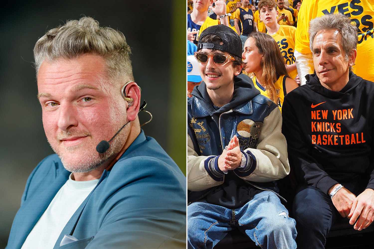 Ben Stiller Calls Out Pat McAfee for 'Weird' Comments at Knicks Game