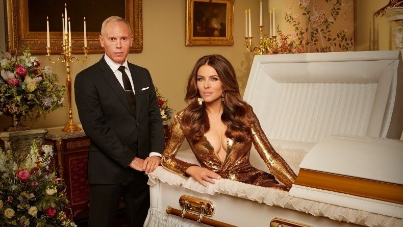 Elizabeth Hurley Plays Benefactor in Channel 4 Show 'The Deceased'