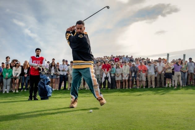 Adam Sandler Golfs in Netflix Sequel Movie