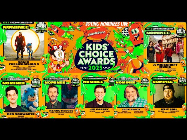2025 Nickelodeon Kids’ Choice Awards: Winners List