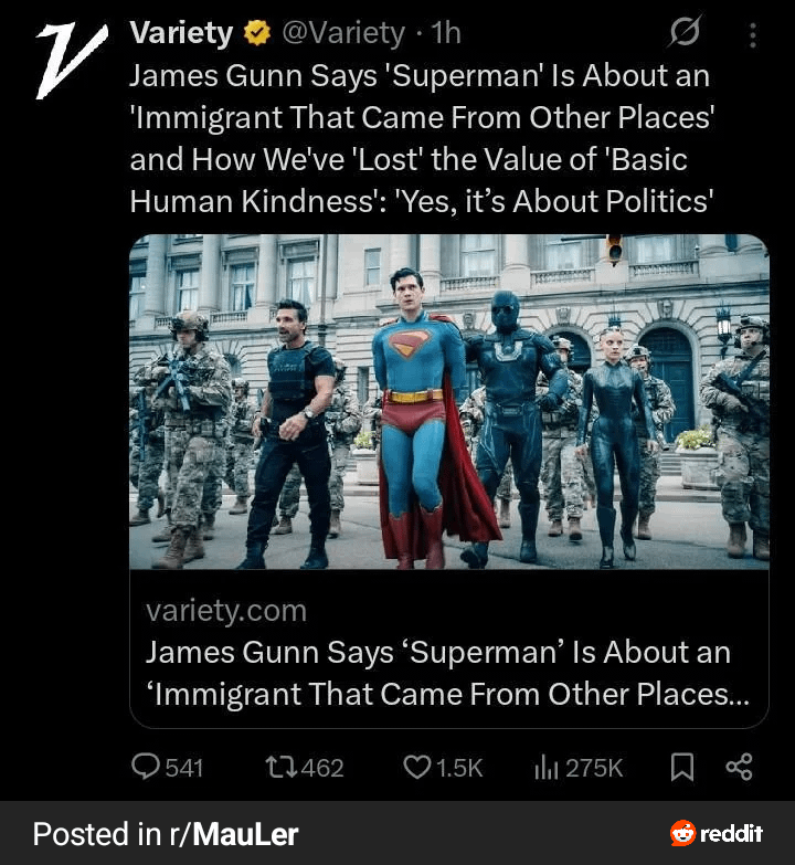 James Gunn Didn't Politicize Superman. He's Always Been Political