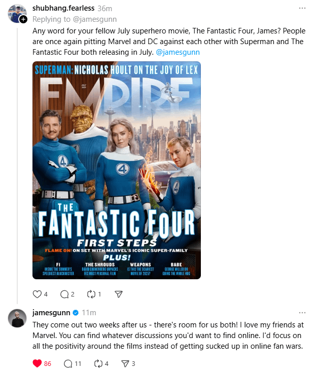 Marvel's Kevin Feige on Fantastic 4, Texting James Gunn About Superman