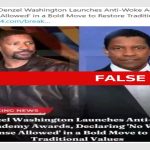 Denzel Washington Says ‘Can’t Be Canceled If You Haven’t Signed Up’