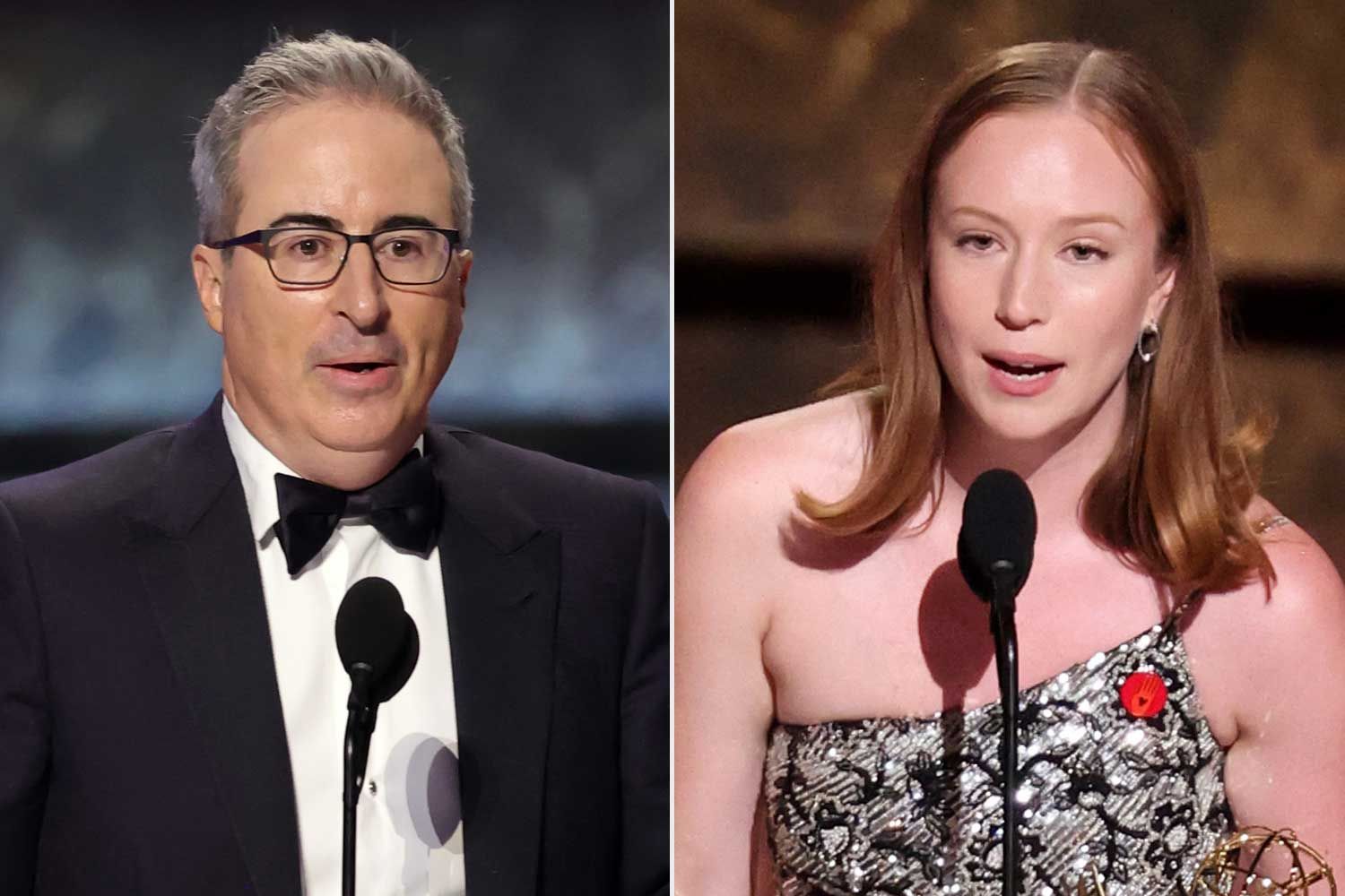 What Did John Oliver, Hannah Einbinder Say When Bleeped at Emmys 2025