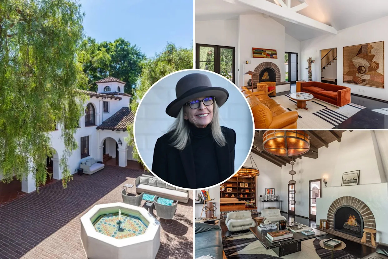 Diane Keaton's Former Beverly Hills Home Listed for $25M